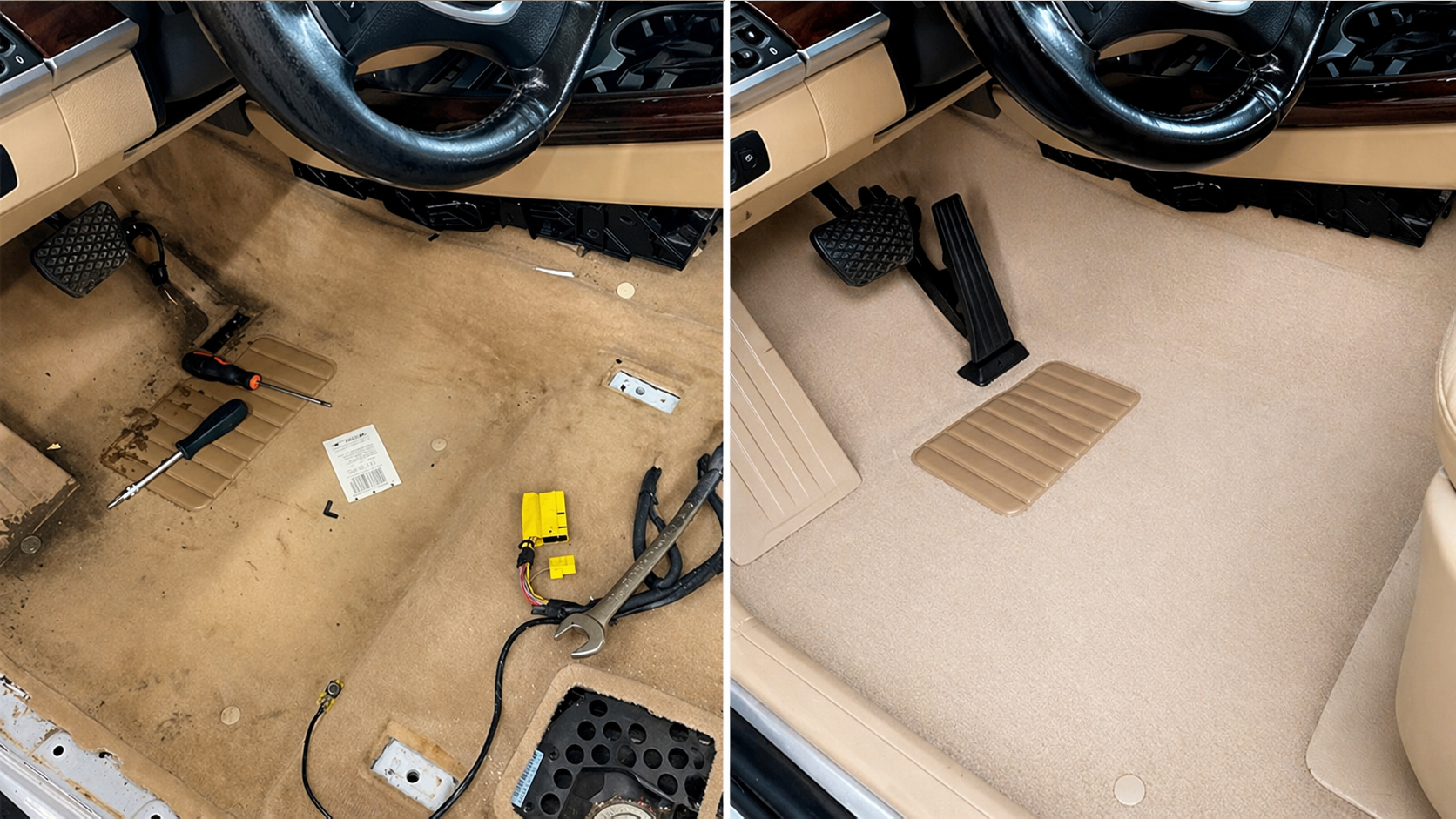 Глубокая химчистка салона с аккуратной проработкой деталей - фото 1