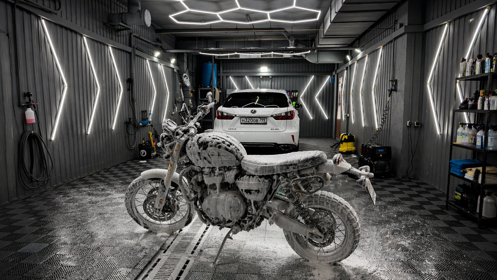 Комплексная мойка всего мотоцикла перед сезоном - фото 5